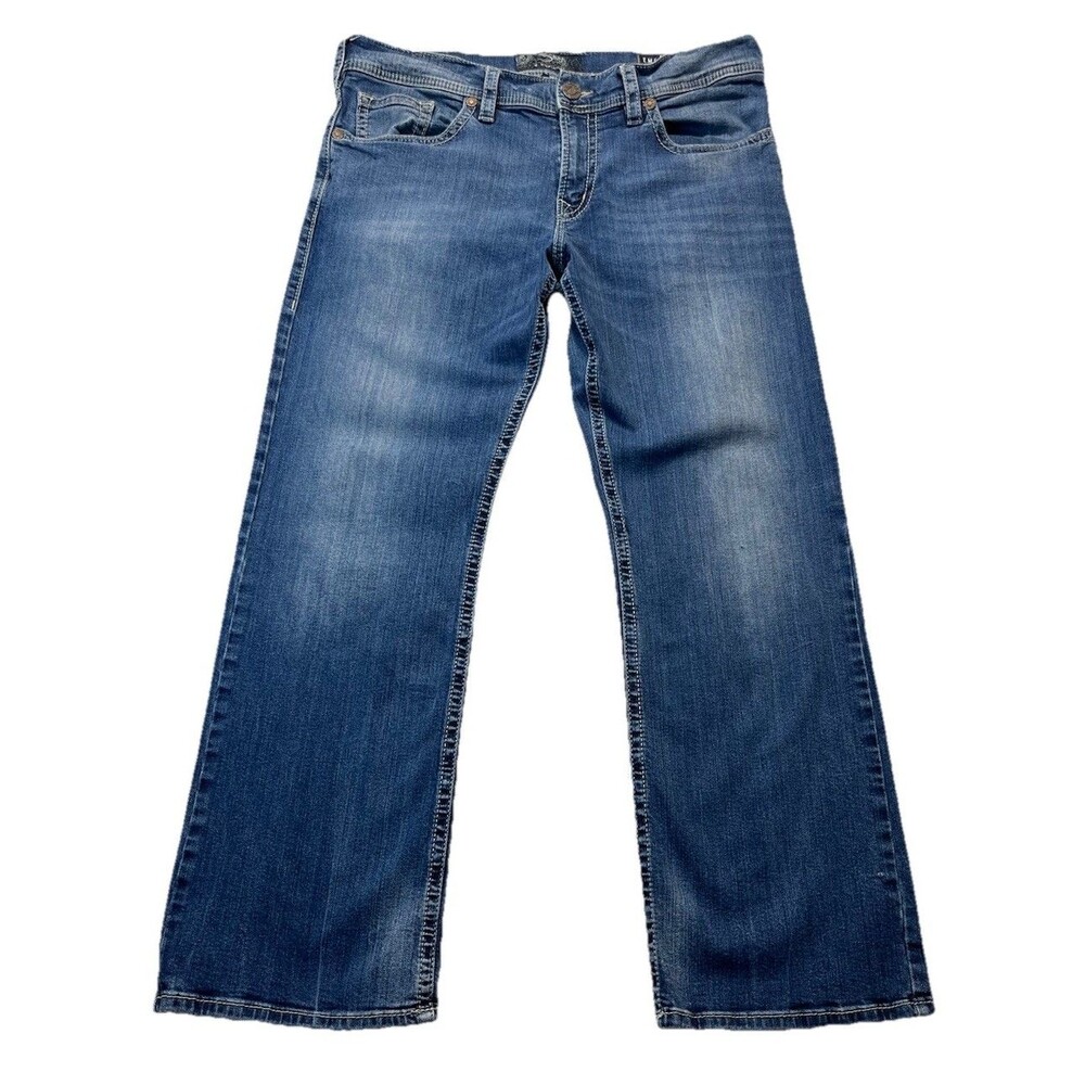Silver Jeans Mens W36/L32 Relaxed Fit Straight Leg Embroidered Pocket *36/29.5*